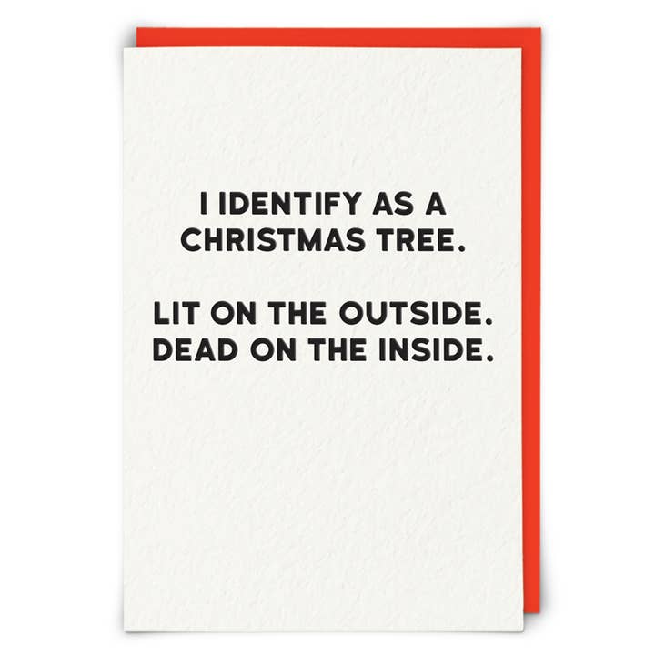 Cartão de Natal de Identidade da Árvore por atacado de Redback Cards UK