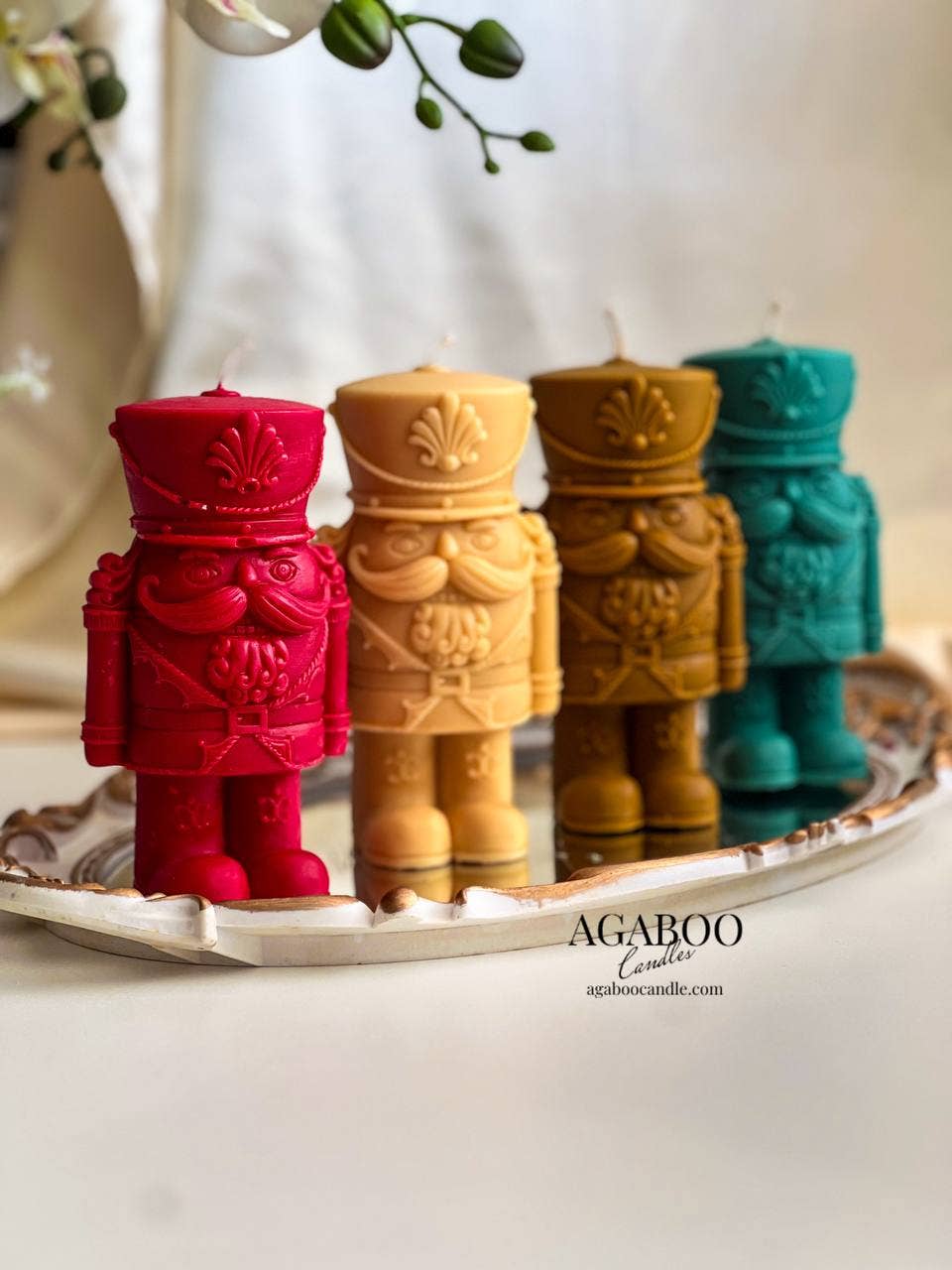 Agaboo Candle - Wholesale Novelty Candle - Christmas Shorty Nutcracker Statue Candle 5.5x2in 7