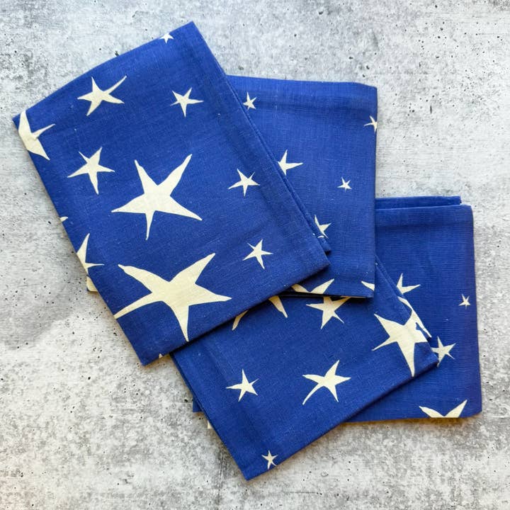 Slow Notes - Wholesale Tea Towel - Starry Table Gift Set – Wine Bag + 4 Linen Napkins2