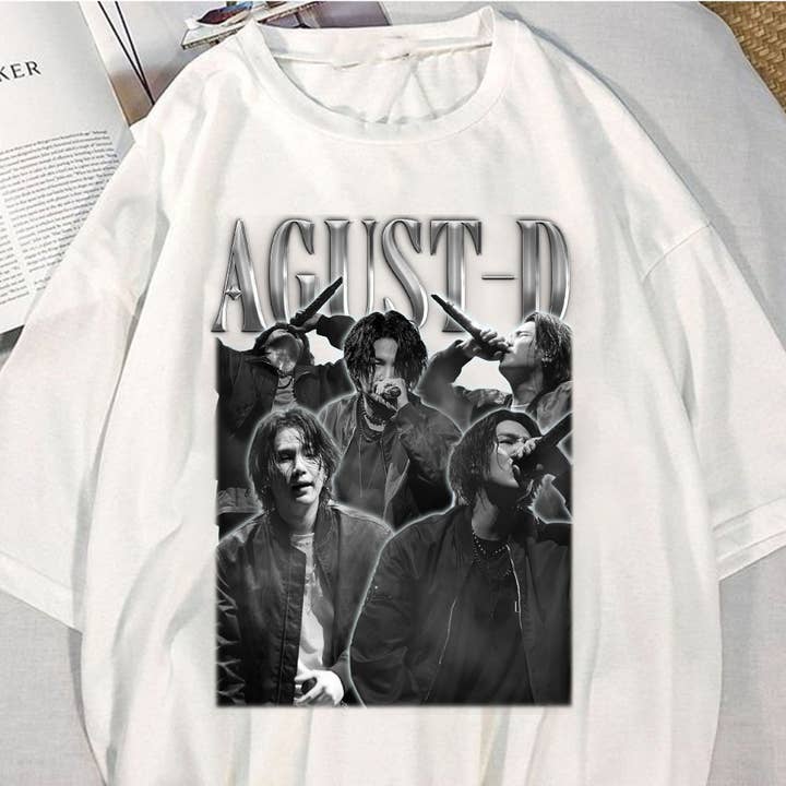 Agust D Vintage Retro Bootleg Shirt - Suga Kpop Merch for wholesale by TheKingShirt