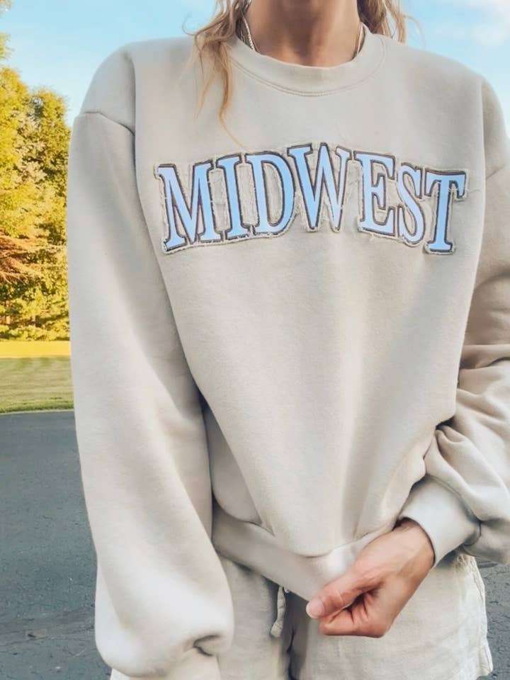 Ruth Artistry & Decor LLC - Wholesale Graphic Sweatshirt - Women's - Midwest Crewneck - Sweatshirt1