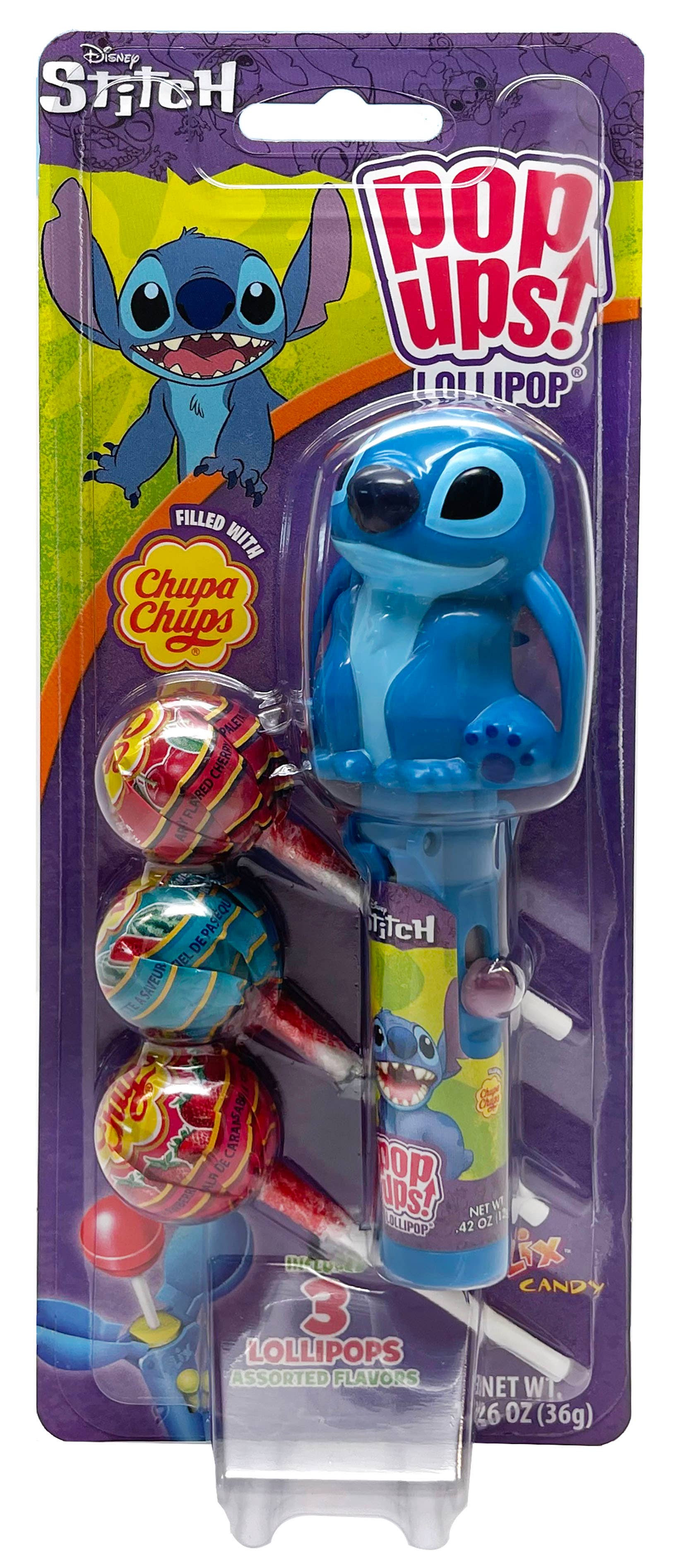 Grandpa Joe's Candy Shop - Wholesale Lollipop - Pop-Ups Lollipop - Disney Stitch 6ct 1