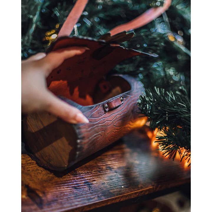 Costurero Real - Wholesale Shoulder Bag - Women's - Log and Leaf bag wood and leather nature witch shoulder bag1