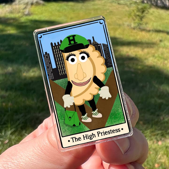 Pittsburgh Jalapeño Hannah Pin de Acrílico de Cartas de Tarot por atacado de Songbird Artistry