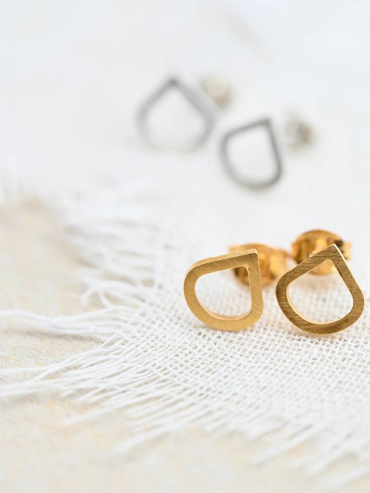 Teardrop Studs for wholesale by Amy Mead Jewellery