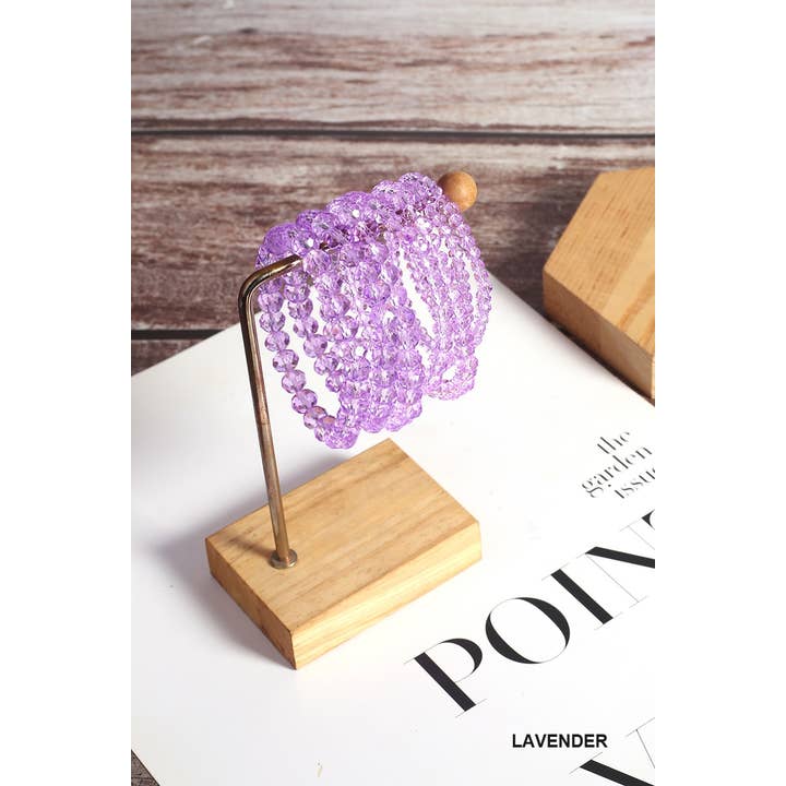 42POPS - Wholesale Jewelry Set - ._ SI-26323 MULTI-LAYER STACKABLE BEADED STRETCH BRACELET