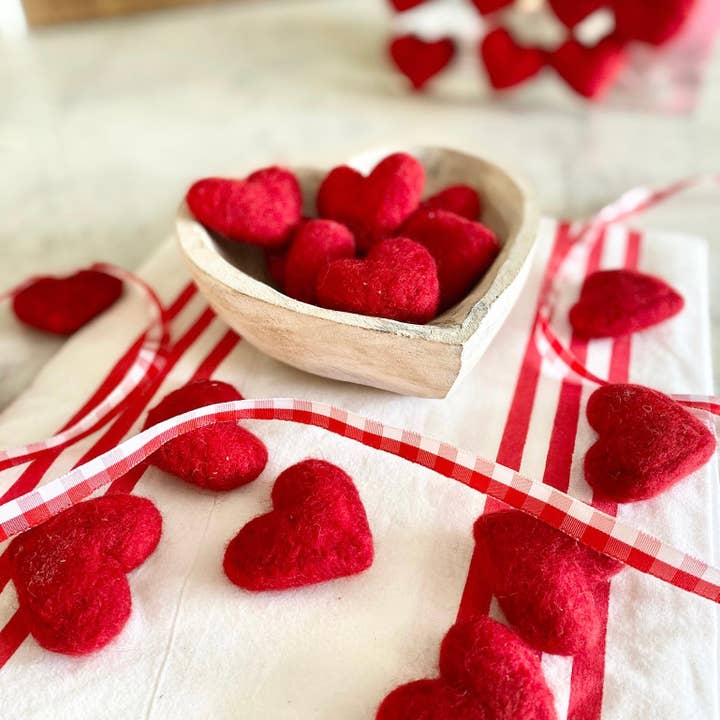 Felt Heart Set for wholesale by Twelve Timbers