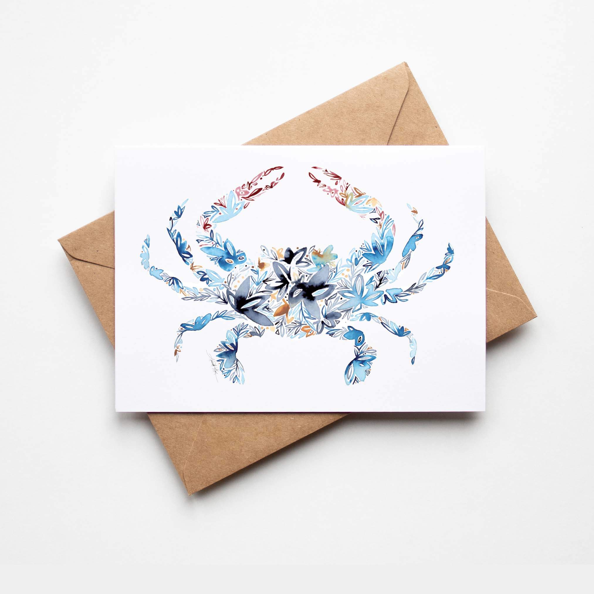 Amanda Klein Co. - Wholesale Stationery/Notecard Set - Blue Crab Notecard Set2