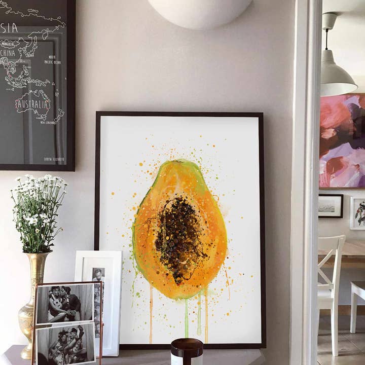 We Love Prints – wholesale Art print – Papaya Fruit Wall Art Print