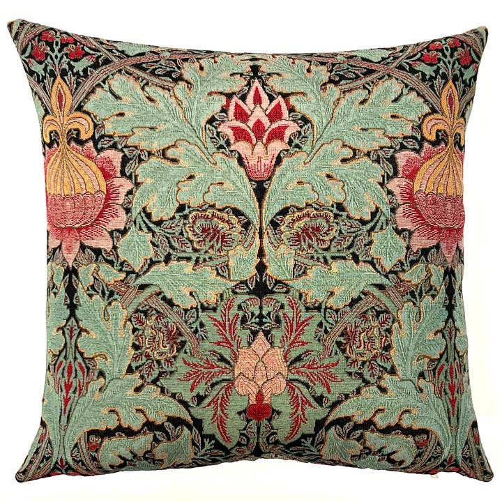Floral Pillow Cover - William Morris style for wholesale by yapatkwa - art of the loom