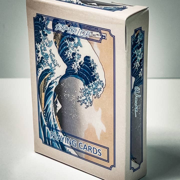 Superior Print on Demand - Wholesale Playing Cards - The Great WAVE Japanese Playing Cards, The Wave Card Deck