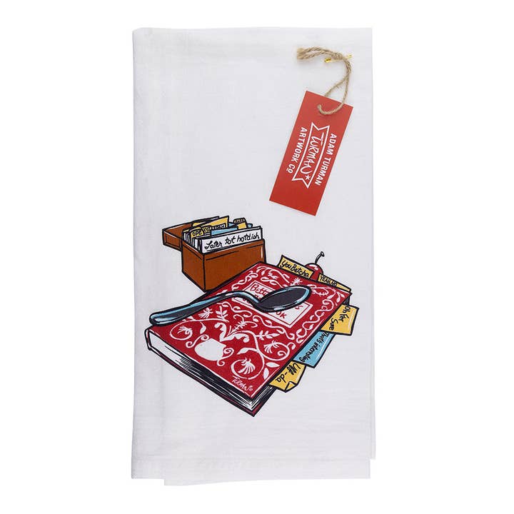 Guidebook Tea Towel for wholesale by Adam Turman Artwork Co