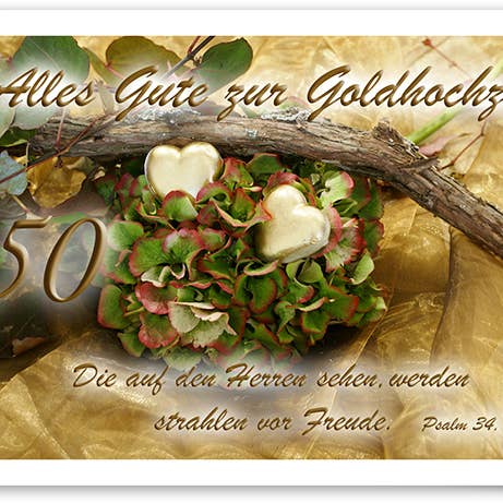 Carte de mariage/de vœux dorée/749015 pour la vente par Yabué