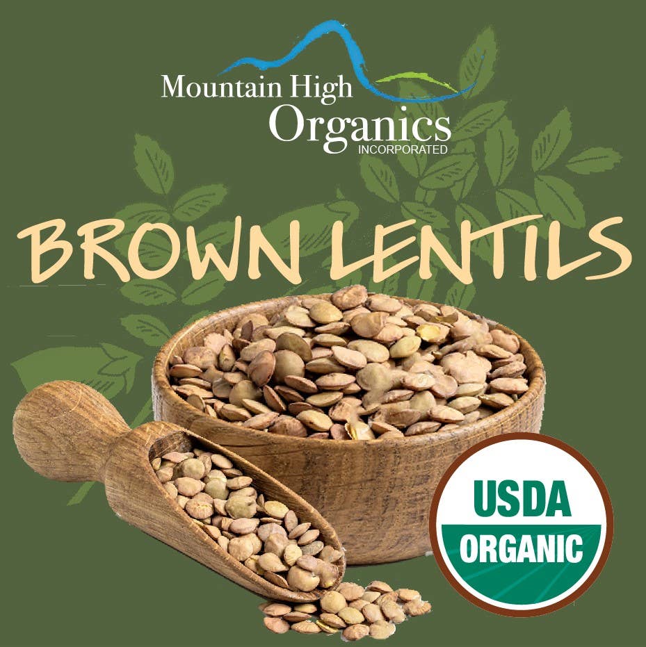 Mountain High Organics – Großhandel Bohnen – Zertifizierte Bio-Braune Linsen 25 Pfund3