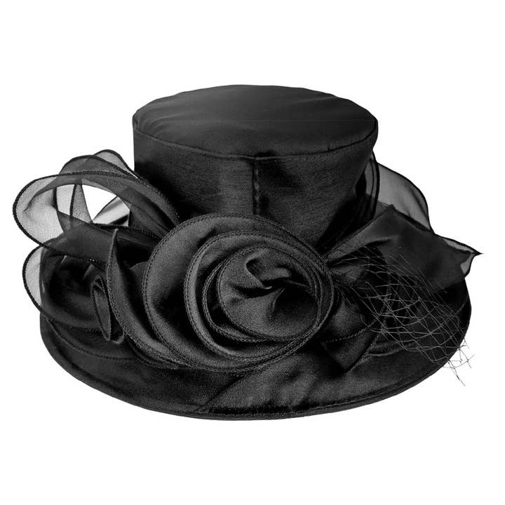 Sensibling Corp. - Wholesale Fascinator Hat - Women's - Bow Mesh Accented Tea Party Organza Dressy Hat