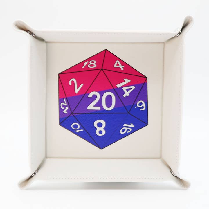 Pride D20 Snap Tray: Bisexual for wholesale by Foam Brain Games