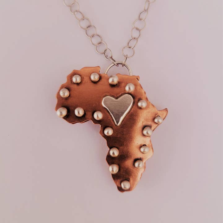 Love for Africa Necklace for wholesale by JL Merrill Metalworks