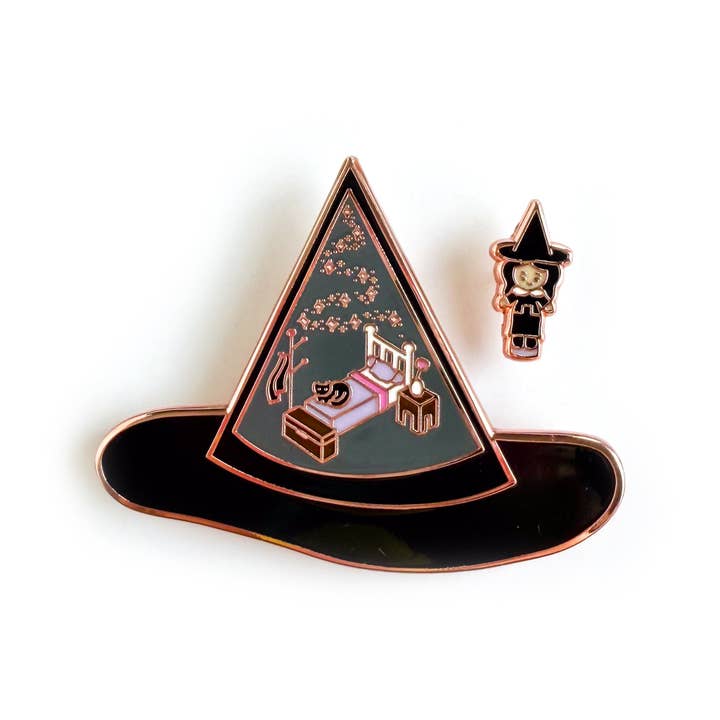 Verity Vox Hat Enamel Pin Set for wholesale by Kitty With A Cupcake