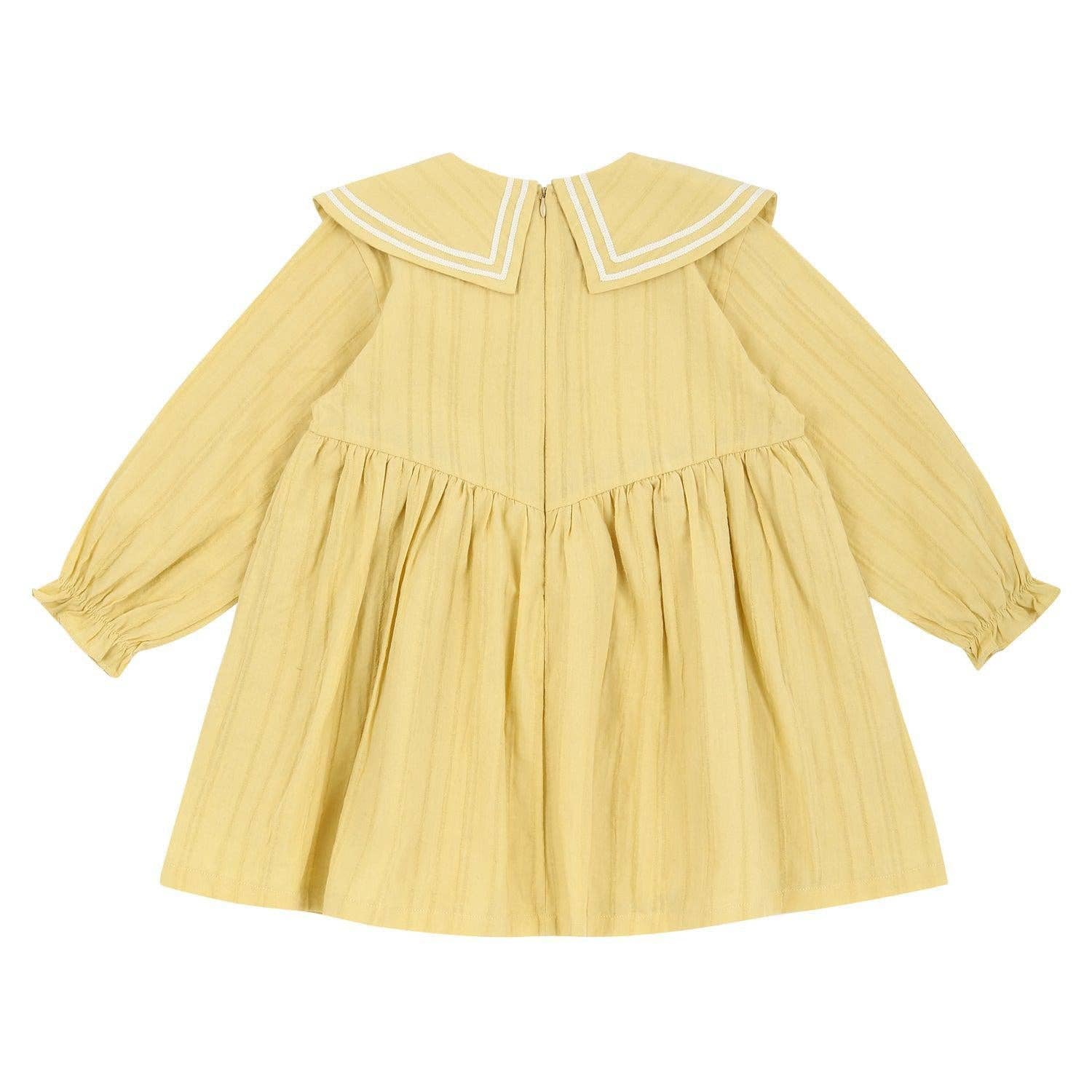 ToTo Heros - Wholesale Dress - Kids - Sarah Wide Collar Textured Dress2