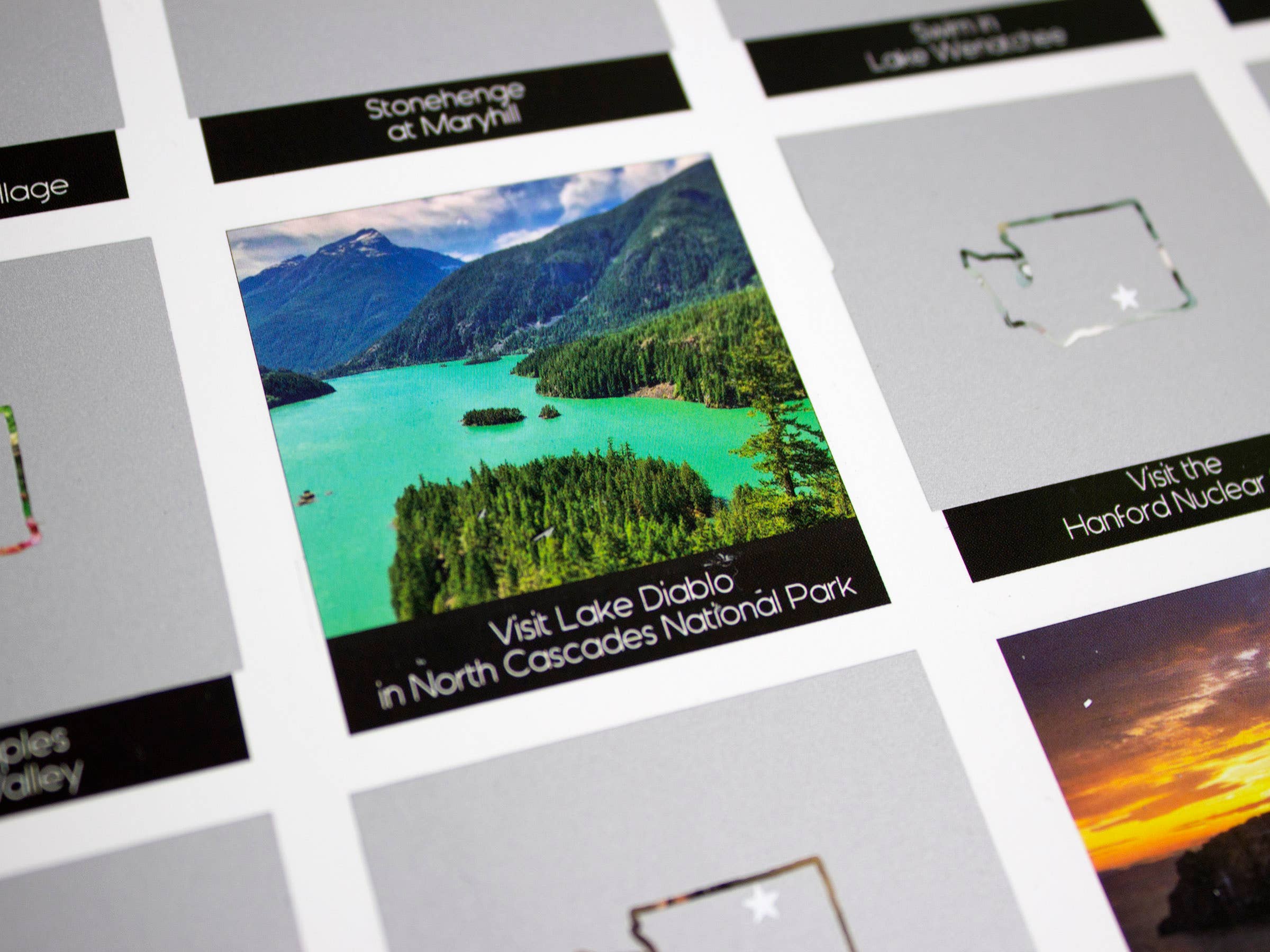 Cascadia Modern - Wholesale Poster - Washington State Bucket List - Scratch Off Poster4