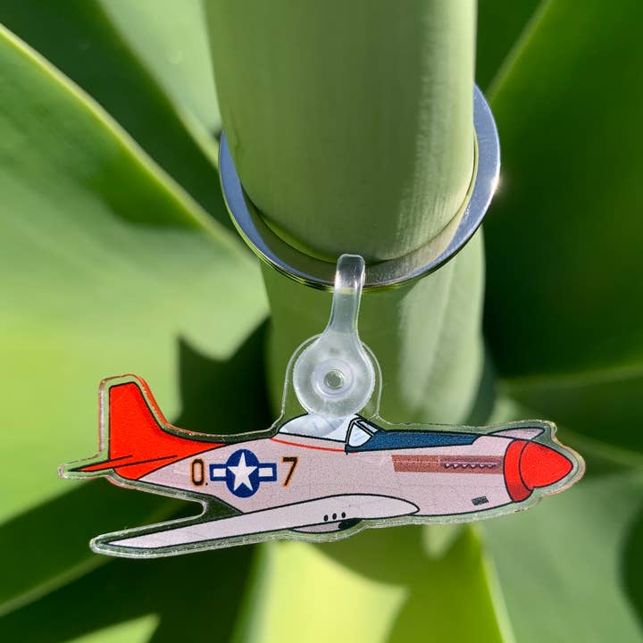 WWII P-51 Fighter Plane Keychain for wholesale by Extremely Retro