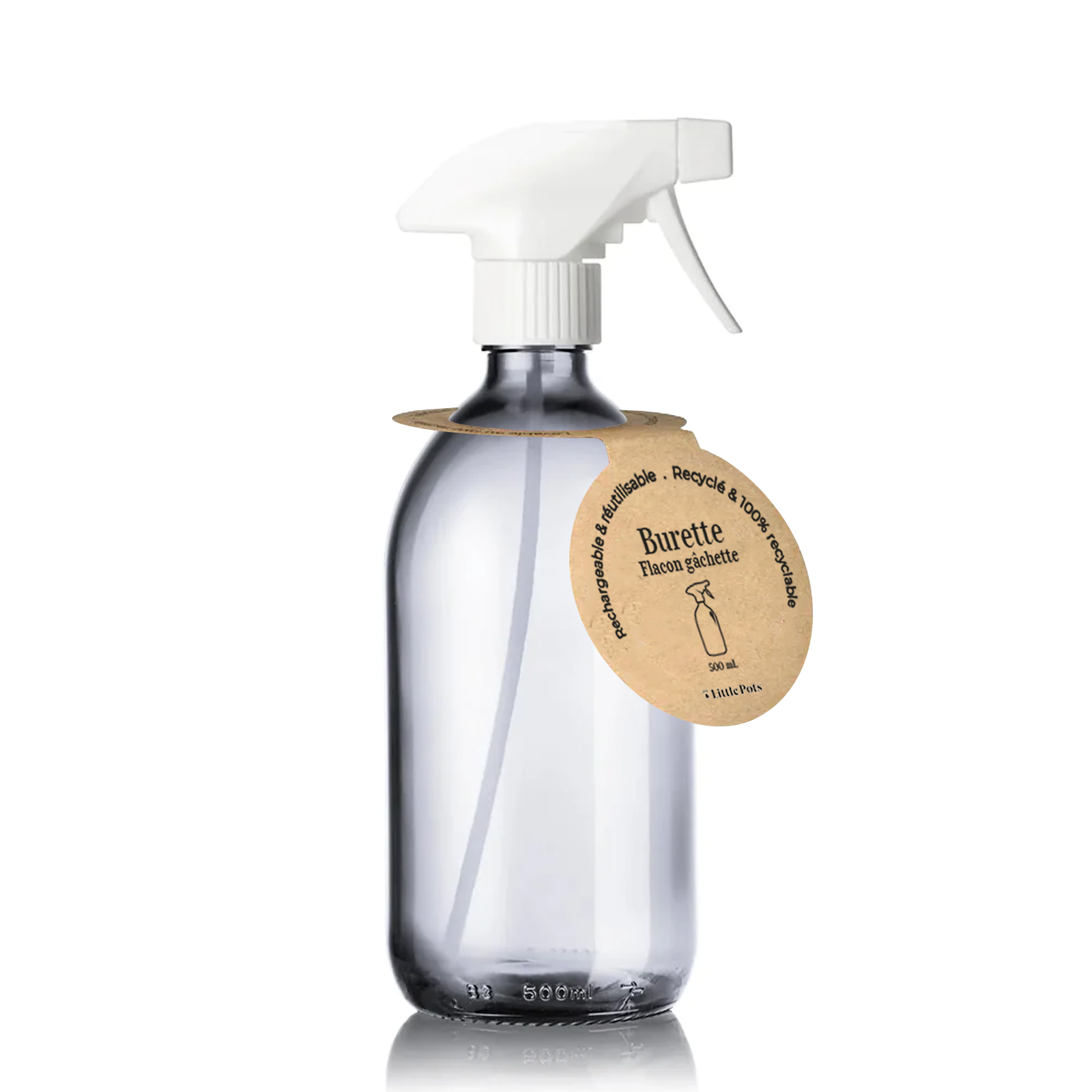 Little Pots – wholesale Spray bottle – Refillable white trigger spray bottle4