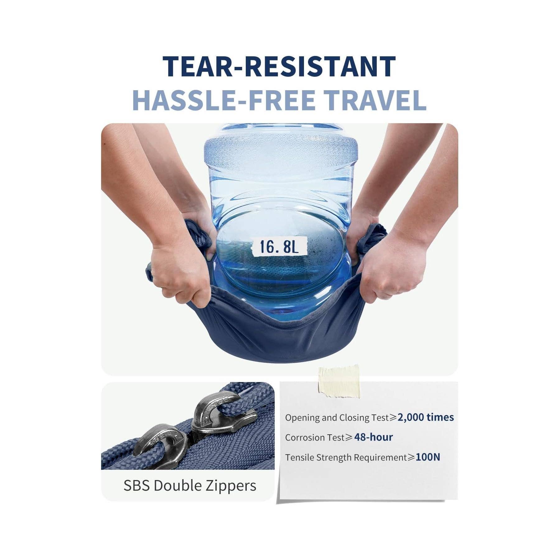 wandf – Engroshandel Pakkeemballage – 6 stk. kuffertorganisatorposer med mærke til rejsetilbehør30