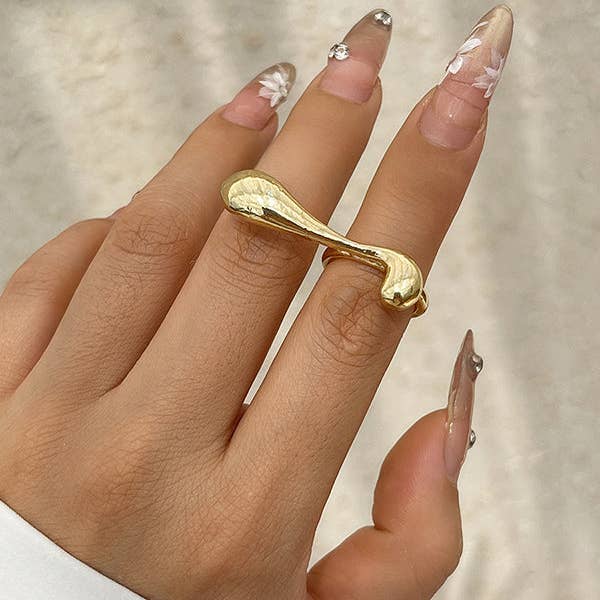 Geometric Shiny Solid Color Rings Accessories for wholesale by Sheer Trend