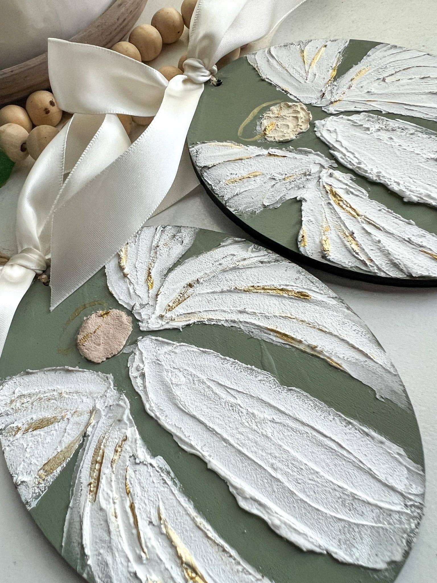 Geaux Magnolia - Vente Objets de décoration - Ornement de Noël commémoratif Ange gardien vert4