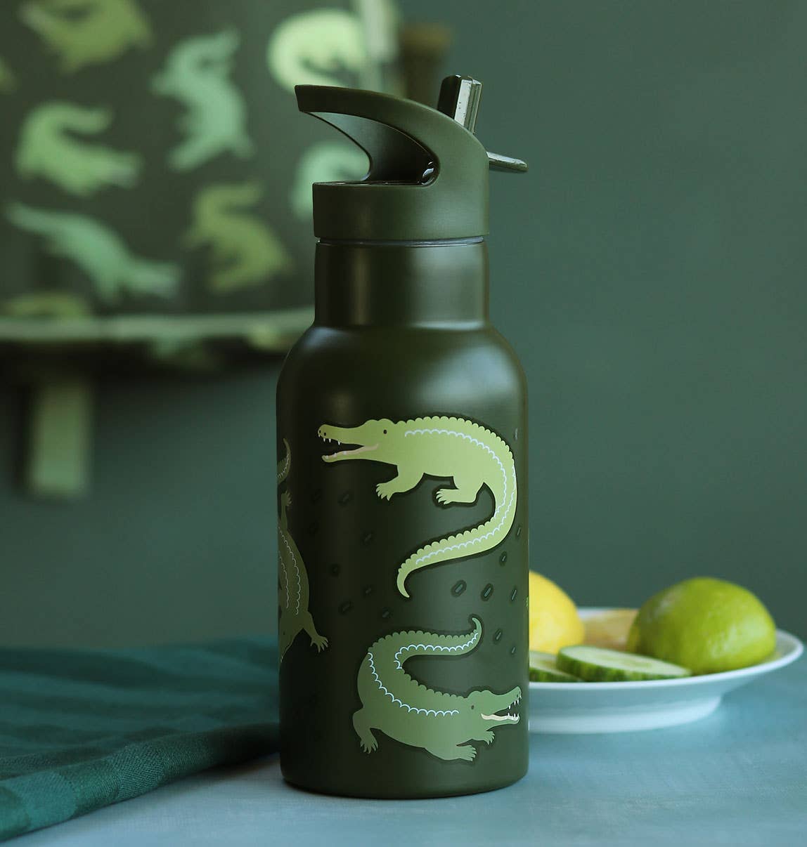 A Little Lovely Company – wholesale Water bottle – Kids stainless steel drink/ water bottle: Crocodiles7