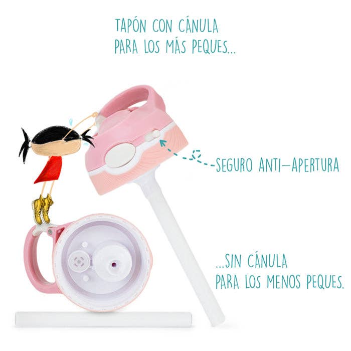 Pepita Viajera - Wholesale Water Bottle - Children's thermos bottle Saludos del Mundo10