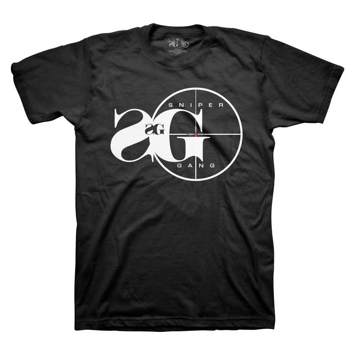Noir T-shirt à logo Sniper Gang (noir) en vente sur Faire