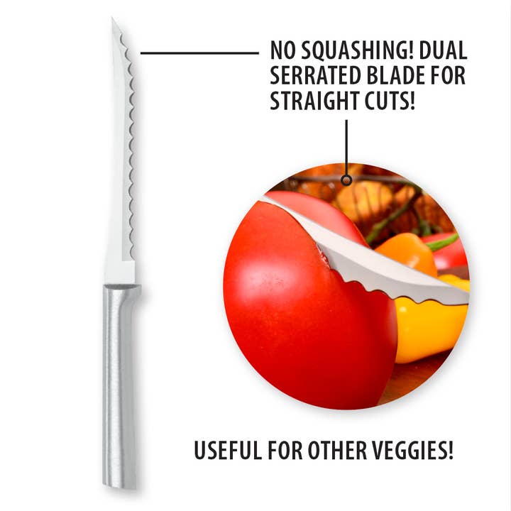 Rada Cutlery - Wholesale Kitchen/Utility Knife - Silver Tomato Slicer1