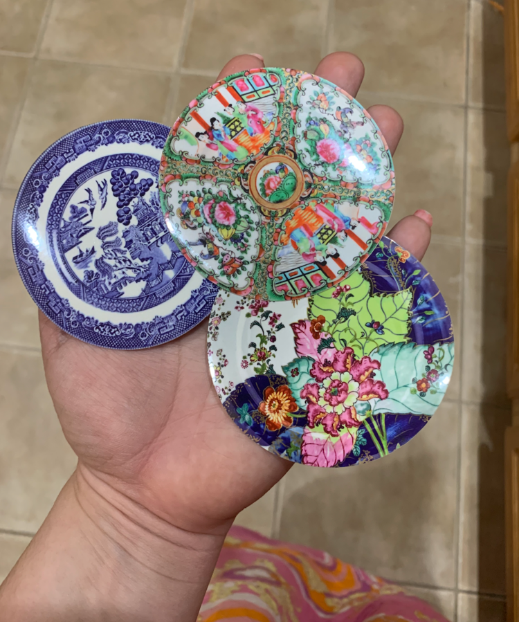 Stylin Brunette & Troop Mahjong - Vendita all'ingrosso Adesivo - Adesivo con medaglione di rose1