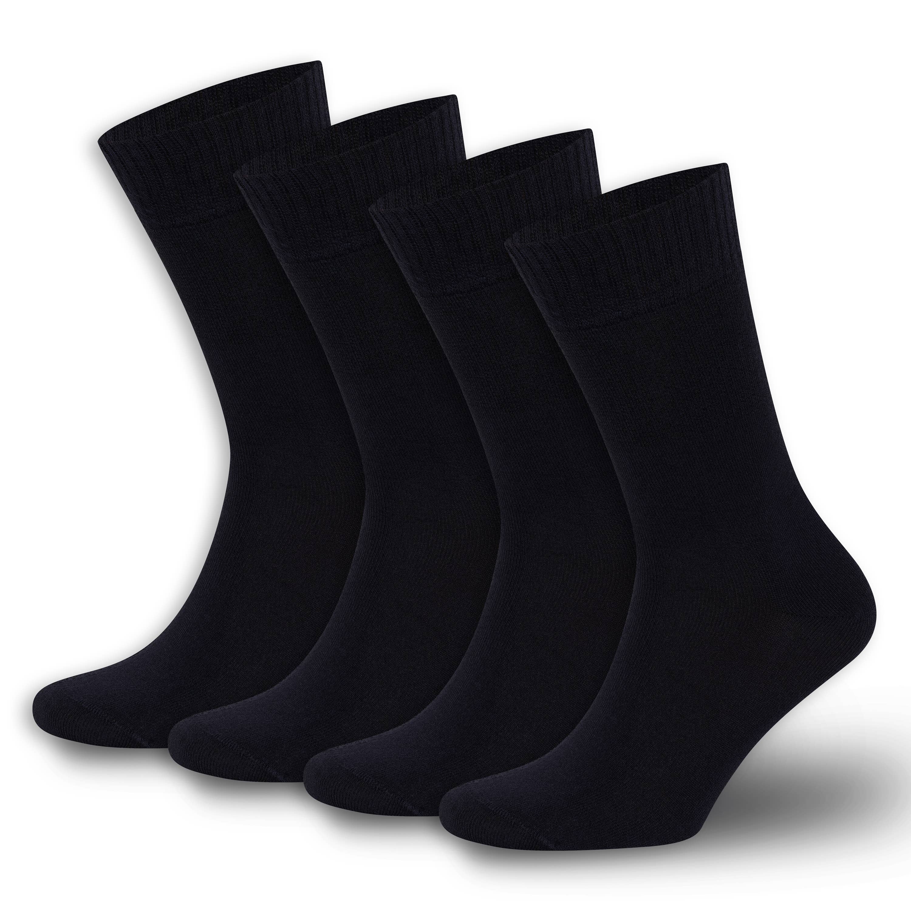 Bambooven - Wholesale Socks - Unisex - Men & Women Bamboo Diabetic Crew Socks 4-Pack 15