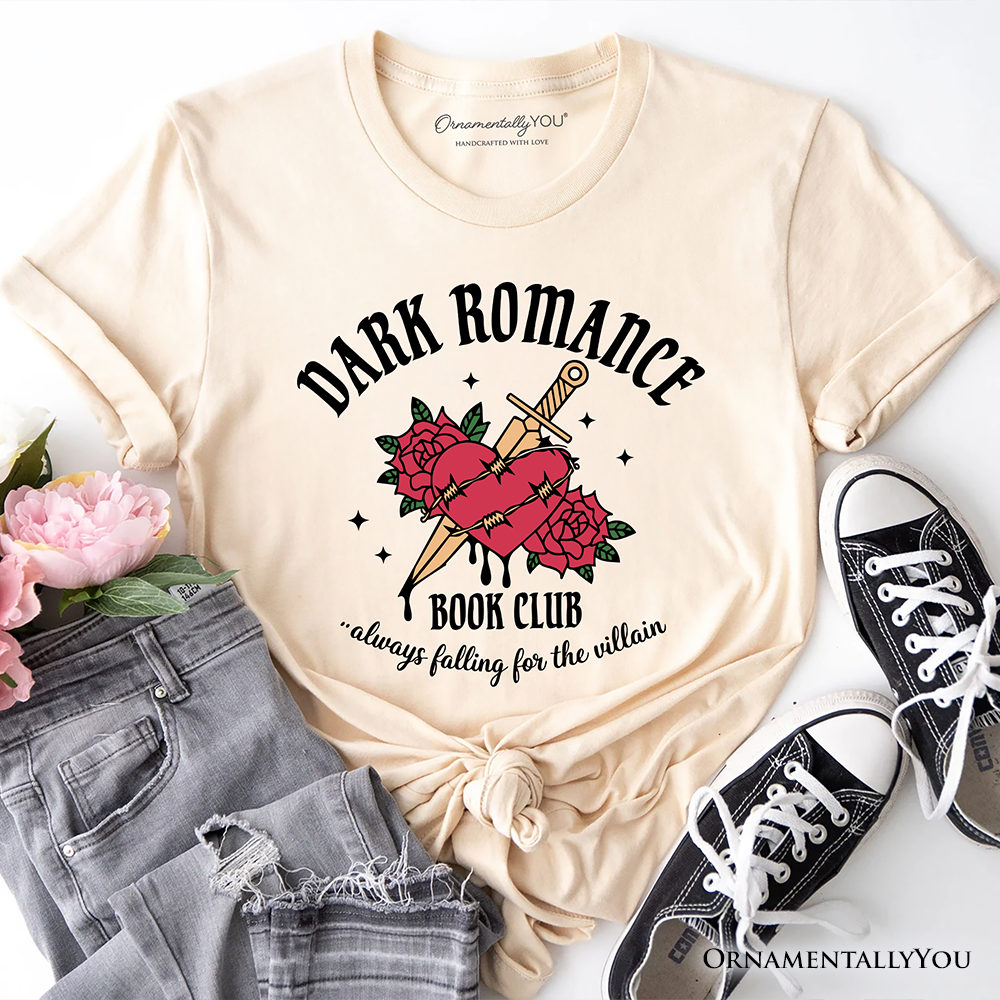 OrnamentallyYou - Vente T-shirt sérigraphié – femme - T-shirt du club de lecture de romance sombre, livre de romantasy gothique7
