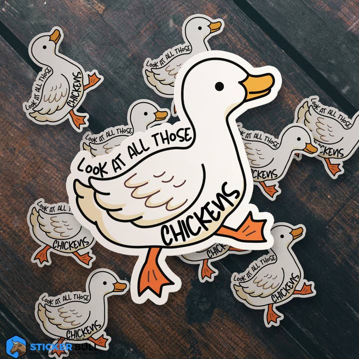 Sticker Bull - Wholesale Sticker - Look At All Those Chickens Vine Meme Sticker
