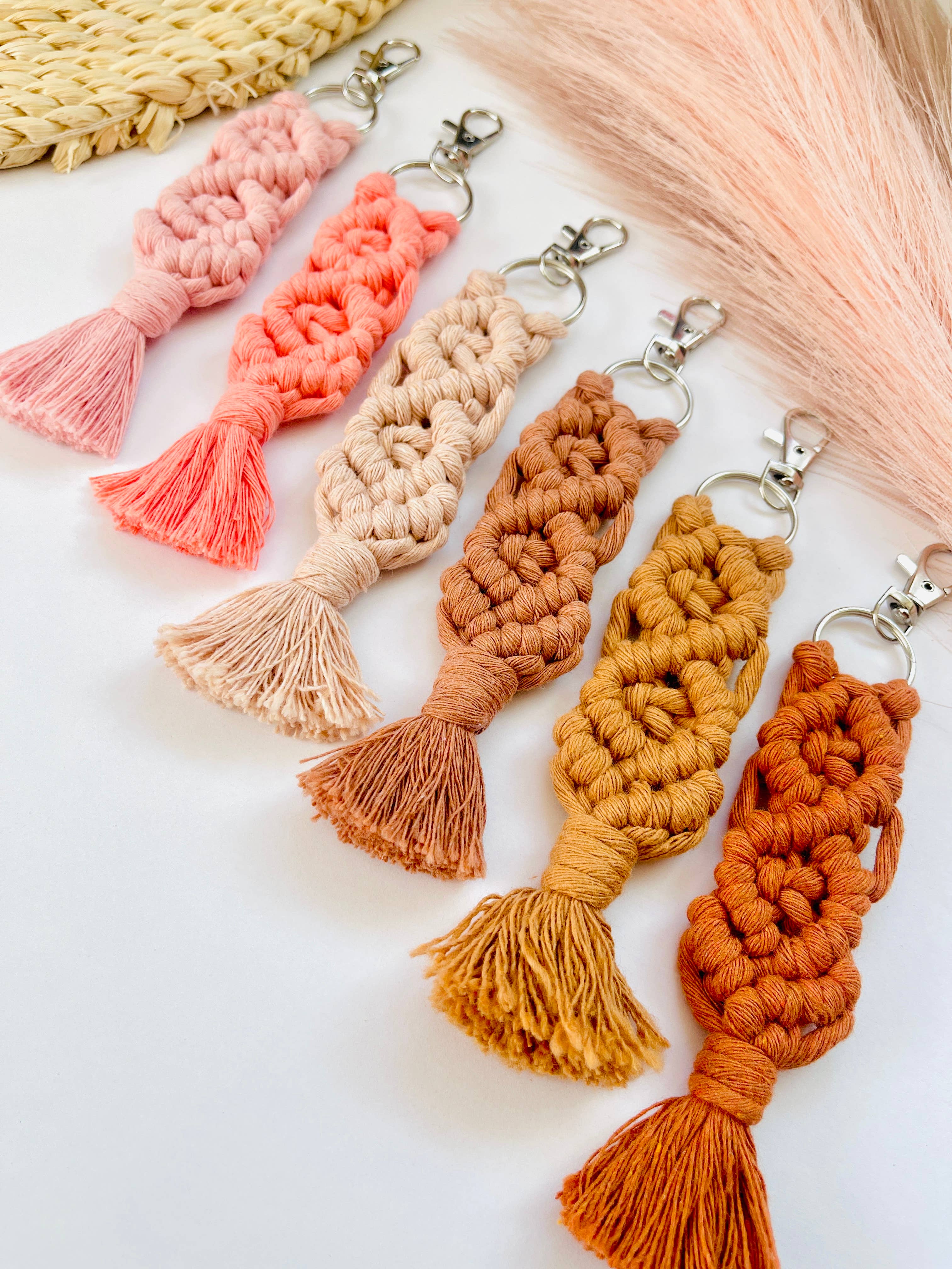 MarissaDDesigns - Wholesale Keychain - Women's - Macrame Keychain | Trendy Keychain Accessory | Boho Chic5