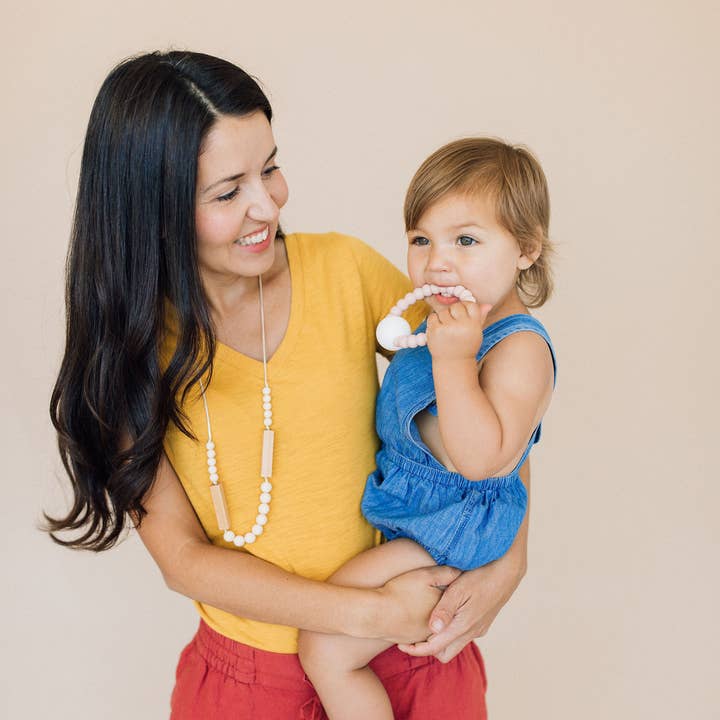 Chewable Charm - Wholesale Teether (Not Clip-On) - Baby - Teether Toy Rattle - Blush5