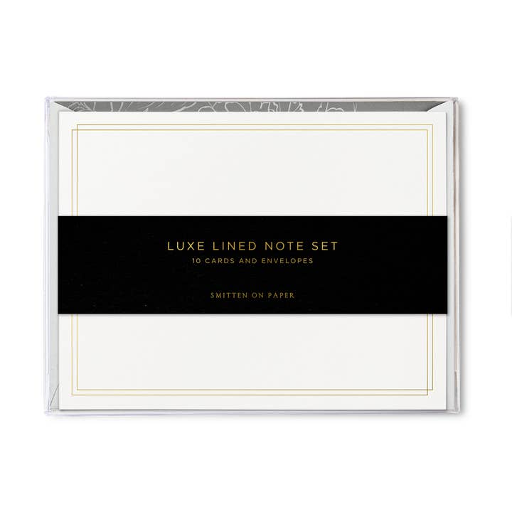Ensemble de notes doublé Ironstone Luxe pour la vente par Smitten on Paper