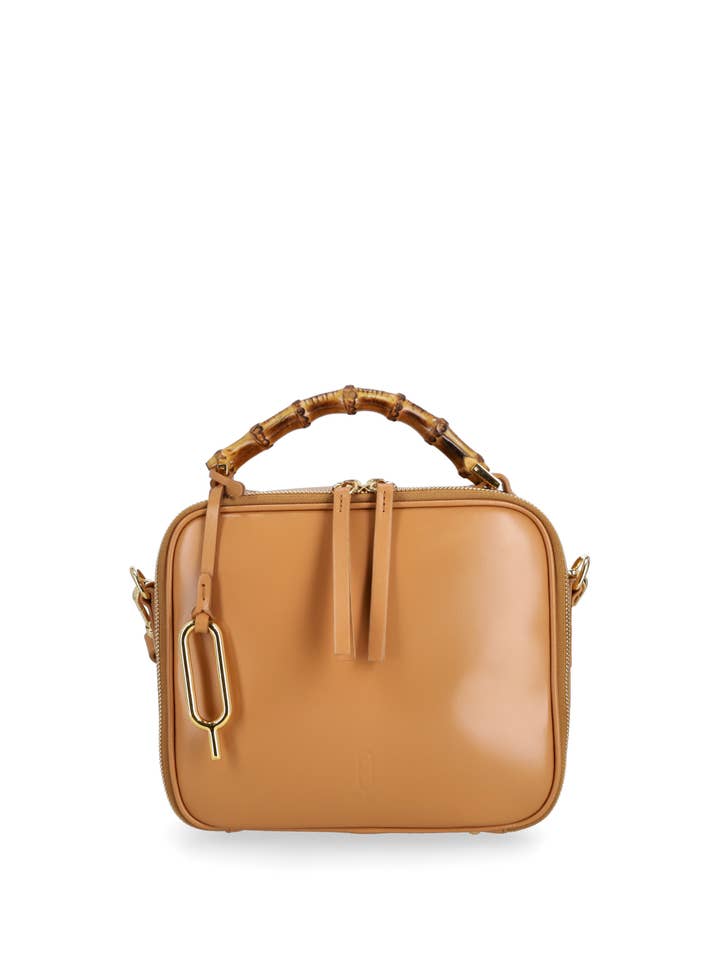 BORSA CON TRACOLLA IN PELLE LISCIA MADE IN ITALY - SISSI per la vendita all'ingrosso da parte di Quarzovivo