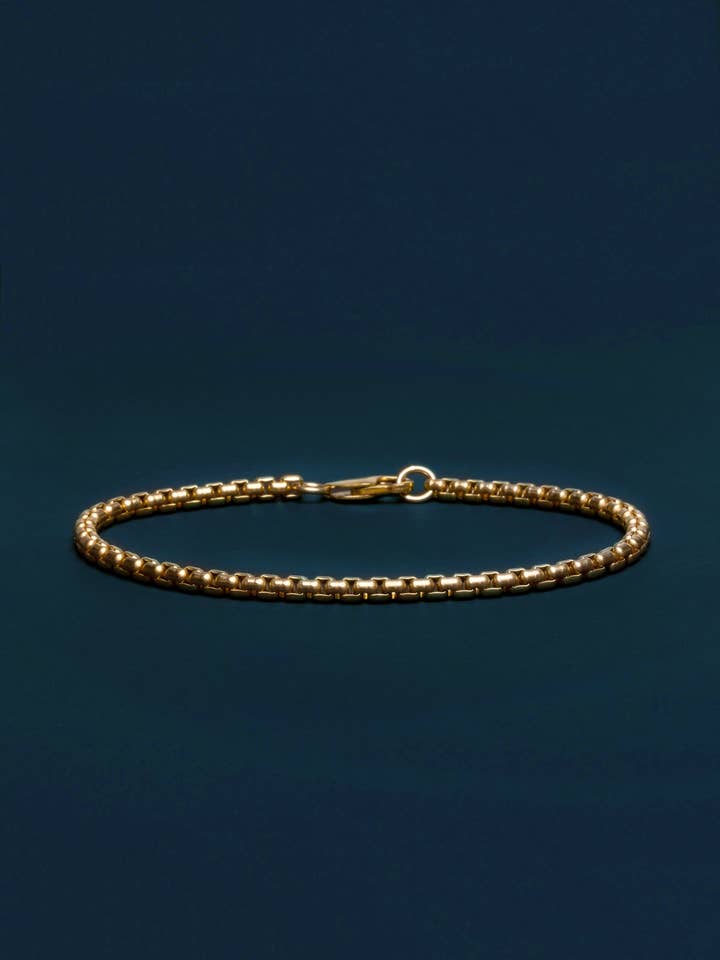 14 k guld fyldt venetiansk rund kasse kæde armbånd for engroshandel hos We Are All Smith