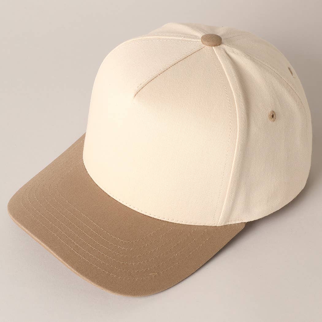 Fashion City - Wholesale Baseball Cap - Unisex - Plain Two-Tone Canvas Cotton Trucker Hat10