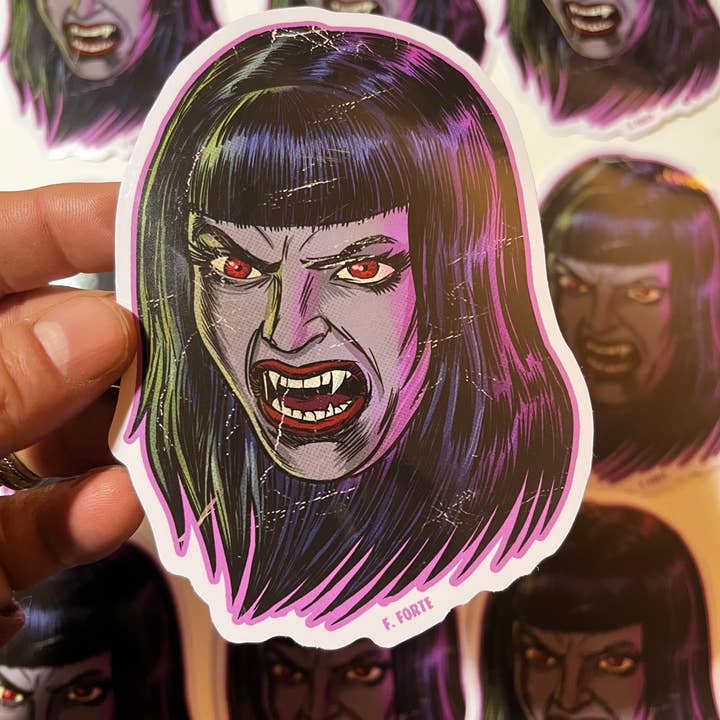 Xeno Pop - Wholesale Sticker - Frankenhorrors Vampire Goth 5x4 die cut vinyl sticker1