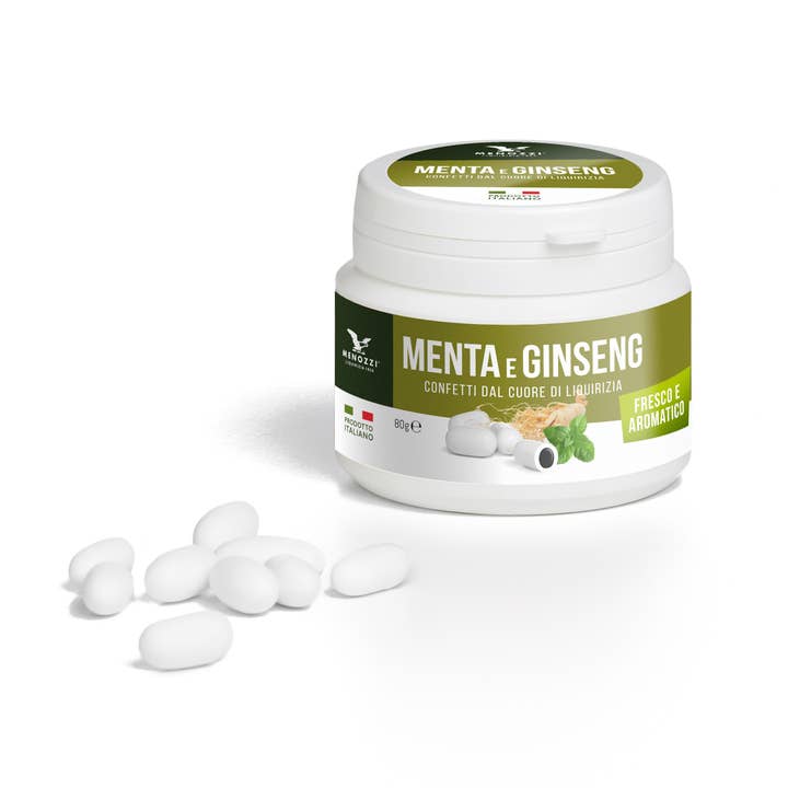 Menozzi De Rosa 1836 - Wholesale Hard Candy - Ginseng Mint Licorice Confetti 80 grams0