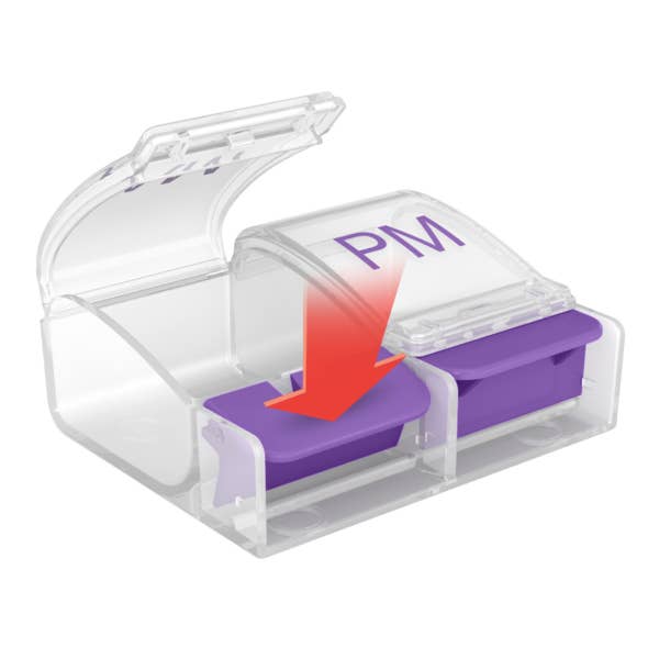 Apothecary Products LLC - Wholesale Pill Organizer - Ezy Dose® Push Button Daily AM/PM Pill Organizer (XL)1