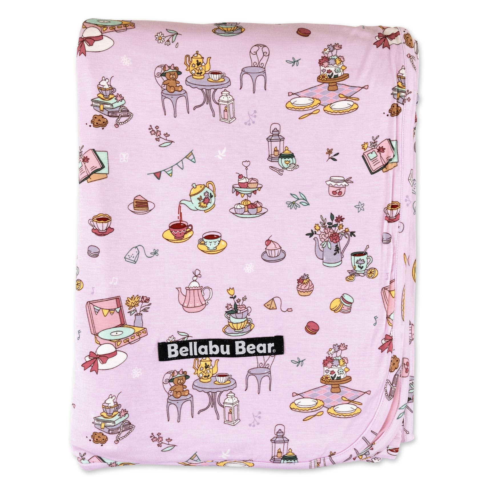 Bellabu Bear - Wholesale Bedding Blanket - Kids & Baby - Tea Party Bamboo Blanket2