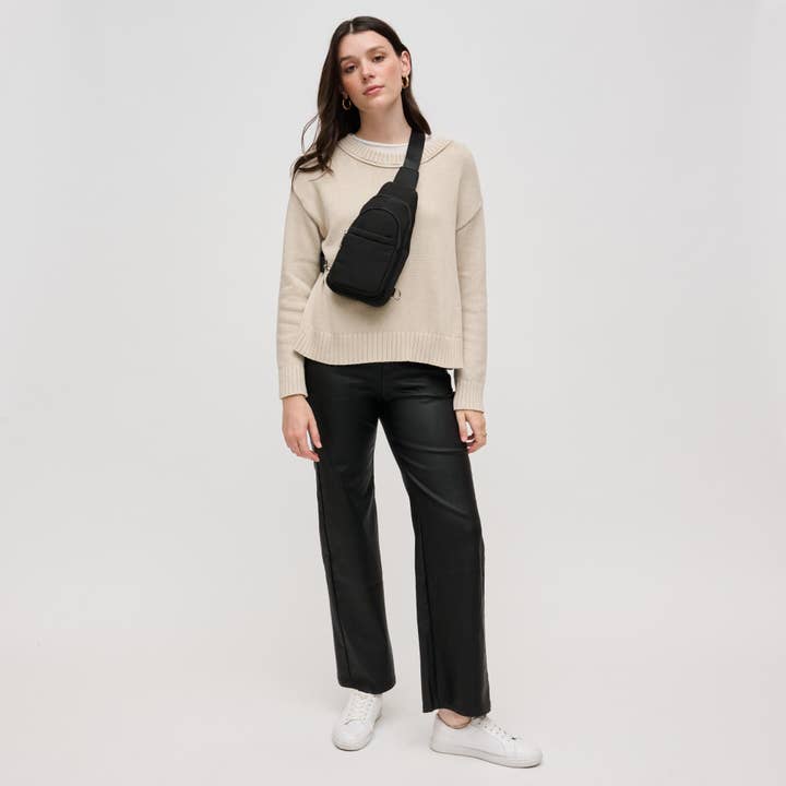 Urban Expressions - Wholesale Backpack - Women's - Kenny Nylon Multi-Compartment Sling Backpack Sling Backpack2