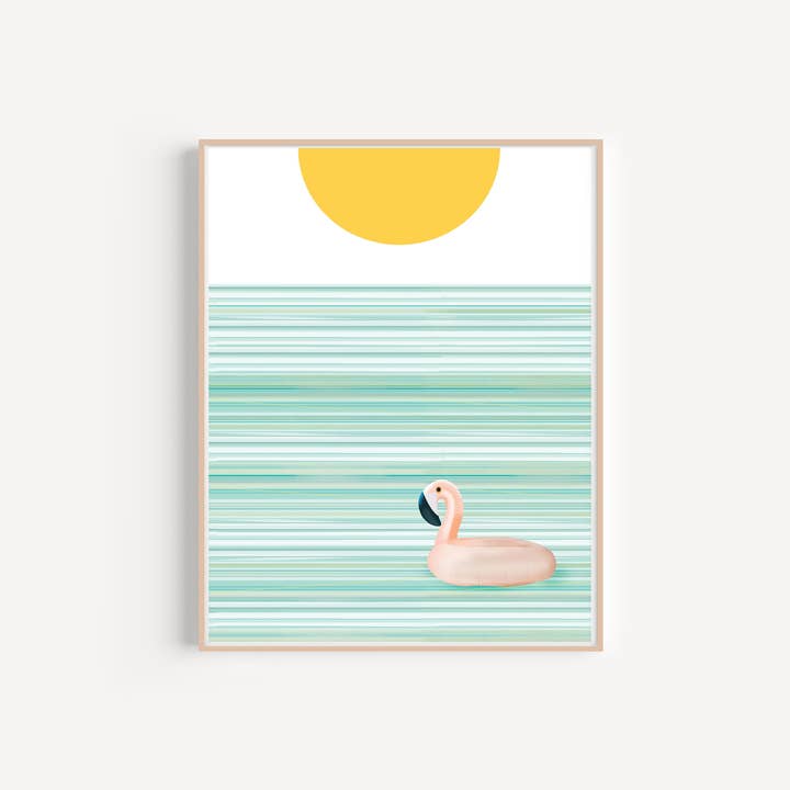 Art Print : Pelican In The Ocean for wholesale by Marci Cheary