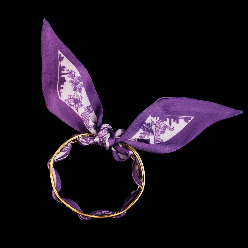 Steward & James - Wholesale Cuff Bracelet - Geaux Scarf Cuff Bracelet5